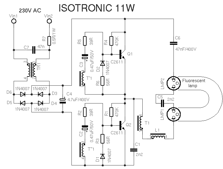 Schema Isotronic 11W